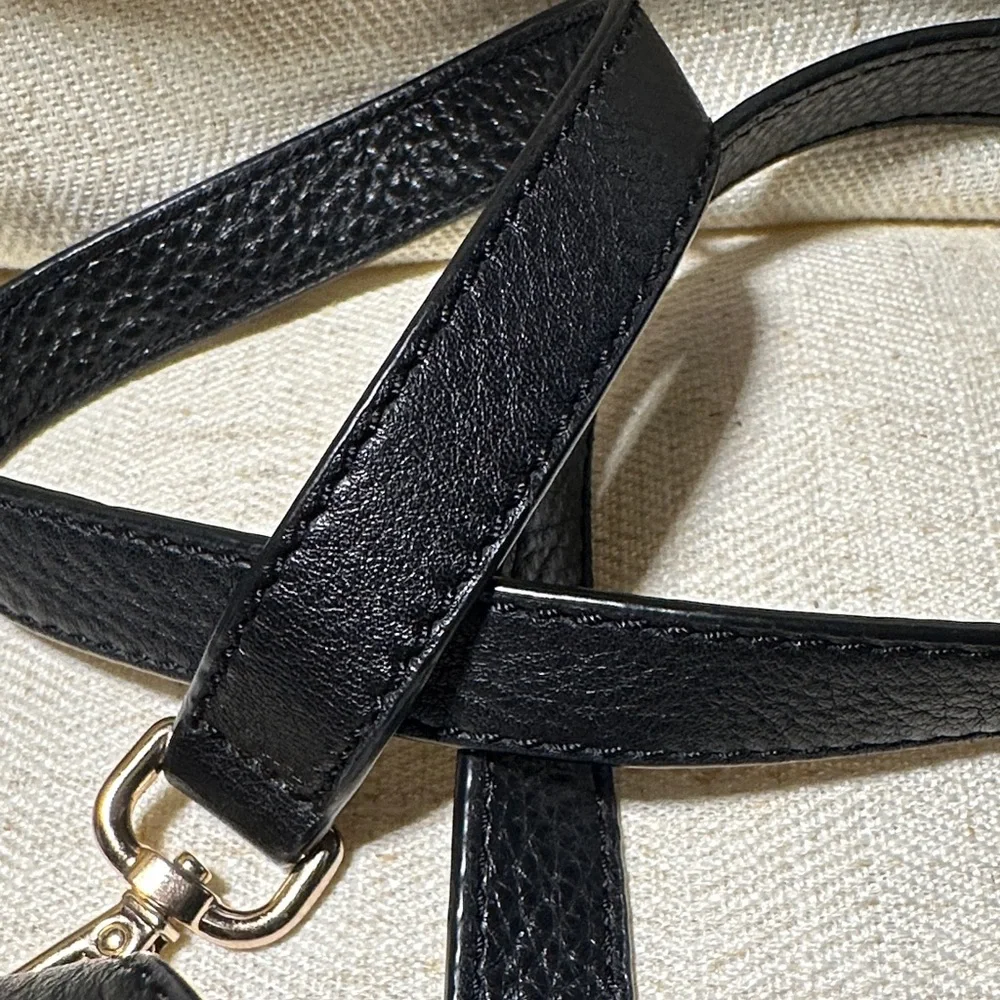 Michael Kors Black Leather Bag Replacement Strap with Gold Accents - Picture 8 of 8